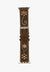 Nocona ACCESSORIES-Watches M / Brown Noconca Embroidered Flower Apple Watch Band
