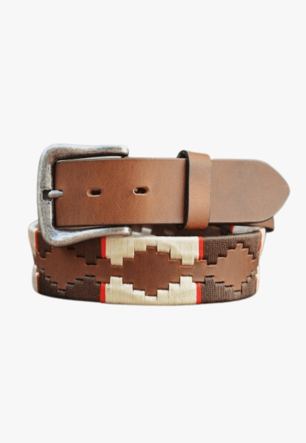 Nocona CLOTHING-Mens Belts & Braces Nocona Mens Embroidered Strap Belt