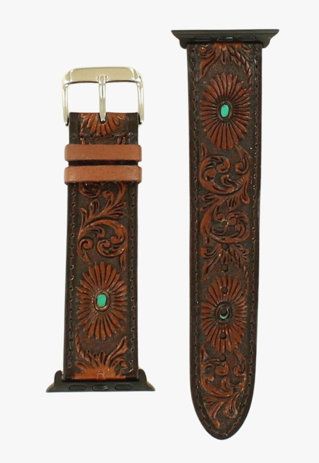 Nocona ACCESSORIES-Watches Nocona Tooled Apple Watch Band