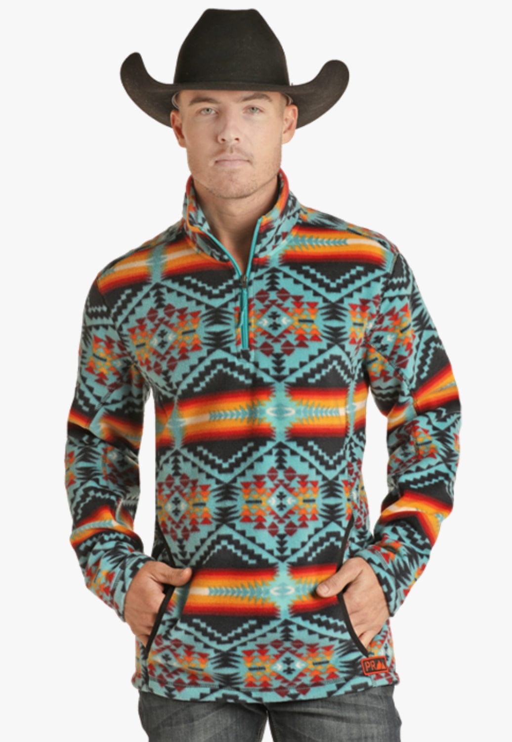 Panhandle CLOTHING-Mens Pullovers Panhandle Mens Aztec Fleece Pullover