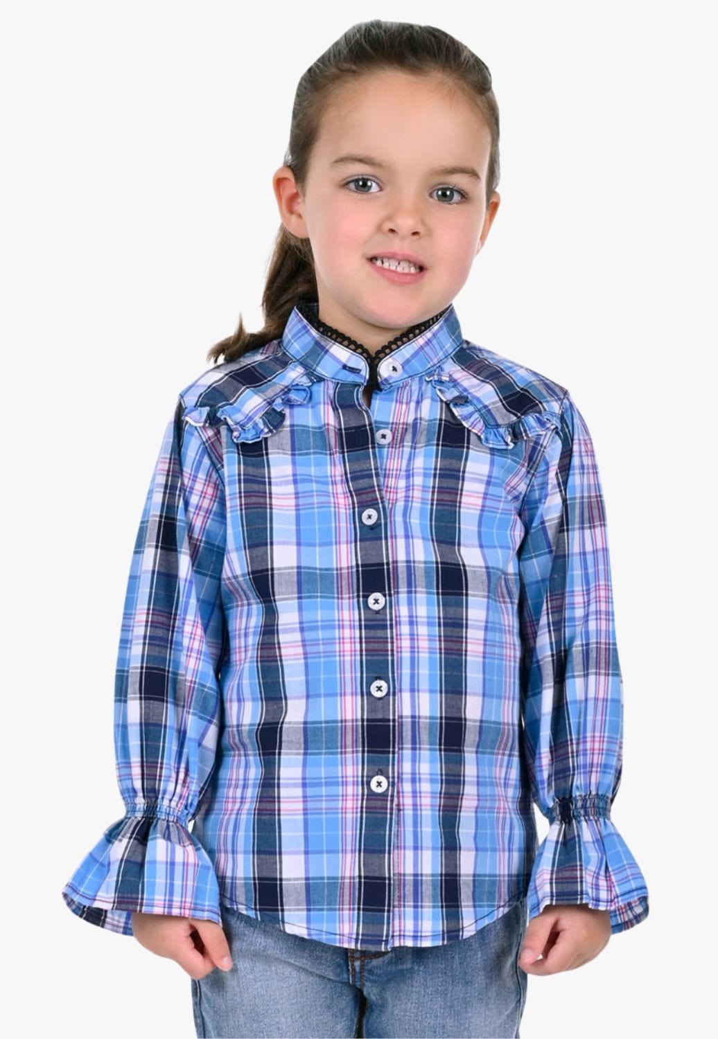 Child plaid hot sale western shirt