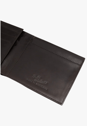R.M. Williams ACCESSORIES-Mens Wallets Dark Brown R.M. Williams Singleton Wallet With Coin Pouch