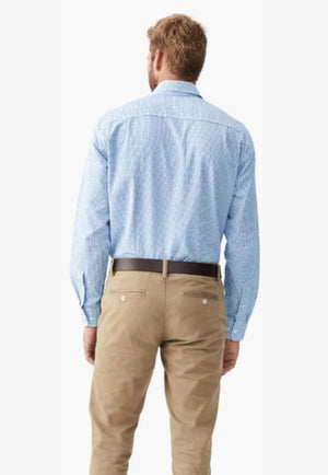 R.M. Williams CLOTHING-Mens Long Sleeve Shirts R.M. Williams Mens Bourke Shirt