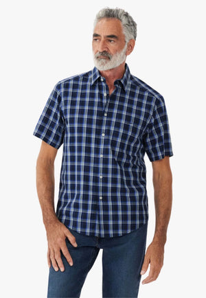 R.M. Williams CLOTHING-Mens Short Sleeve Shirts R.M. Williams Mens Hervey Short Sleeve Shirt