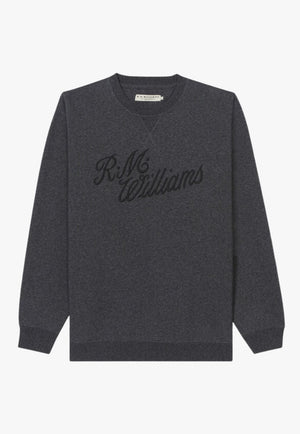 R.M. Williams CLOTHING-Mens Pullovers R.M. Williams Mens Script Crew
