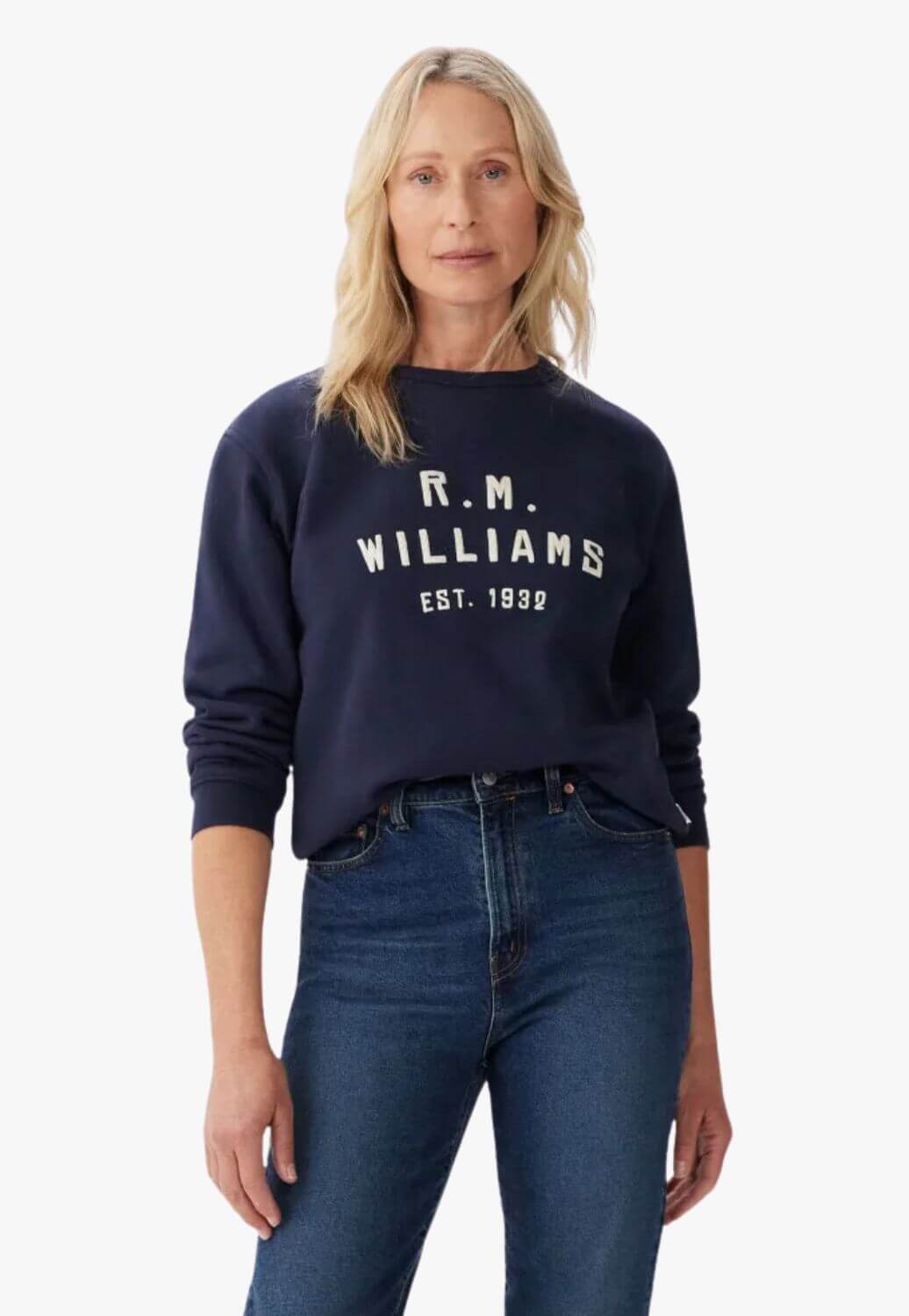 R.M. Williams CLOTHING-Womens Pullovers R.M. Williams Stencil Crew