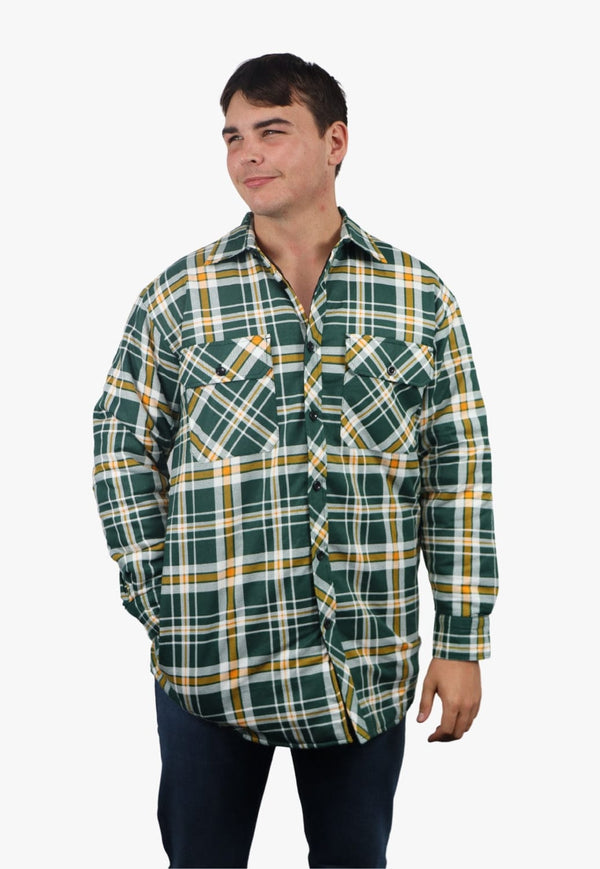 Quilted on sale work shirt