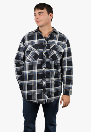 Ritemate WORKWEAR - Mens Jackets Ritemate Open Front Flannelette Quilted Shirt