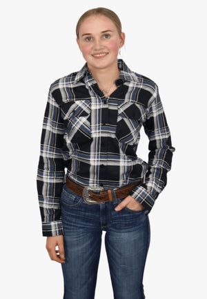 Ritemate CLOTHING-Womens Long Sleeve Shirts Ritemate Womens Open Front Flannelette Shirt