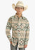 Rock and Roll CLOTHING-Boys Long Sleeve Shirts Rock and Roll Boys Aztec Snap Long Sleeve Shirt