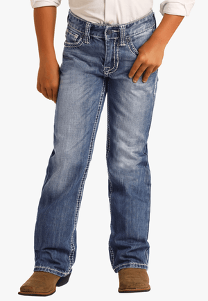 Rock and Roll CLOTHING-Boys Jeans Rock and Roll Boys BB Gun Regular Fit Bootcut Jean