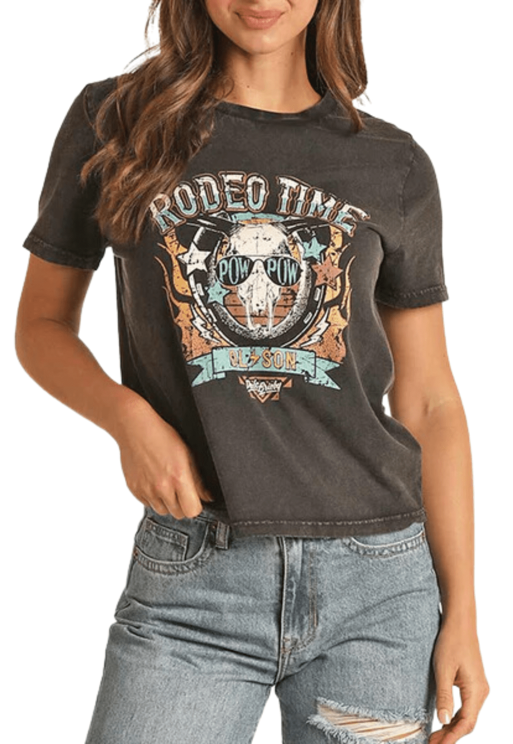 Rock and Roll CLOTHING-WomensT-Shirts Rock and Roll Womens Dale Brisby Graphic T-Shirt