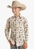 Rock and Roll CLOTHING-Boys Long Sleeve Shirts Rock & Roll Boys Aztec Snap Poplin Long Sleeve Shirt