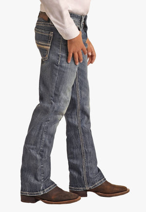 Rock and Roll CLOTHING-Boys Jeans Rock & Roll Boys Reflex Regular Fit Straight Leg Jean