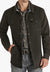 Rock and Roll CLOTHING-Mens Jackets Rock & Roll Mens Solid Cotton Snap Shirt Jacket