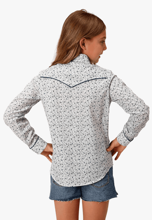Roper CLOTHING-Girls Long Sleeve Shirts Roper Girls Karman Special Collection Long Sleeve Shirt