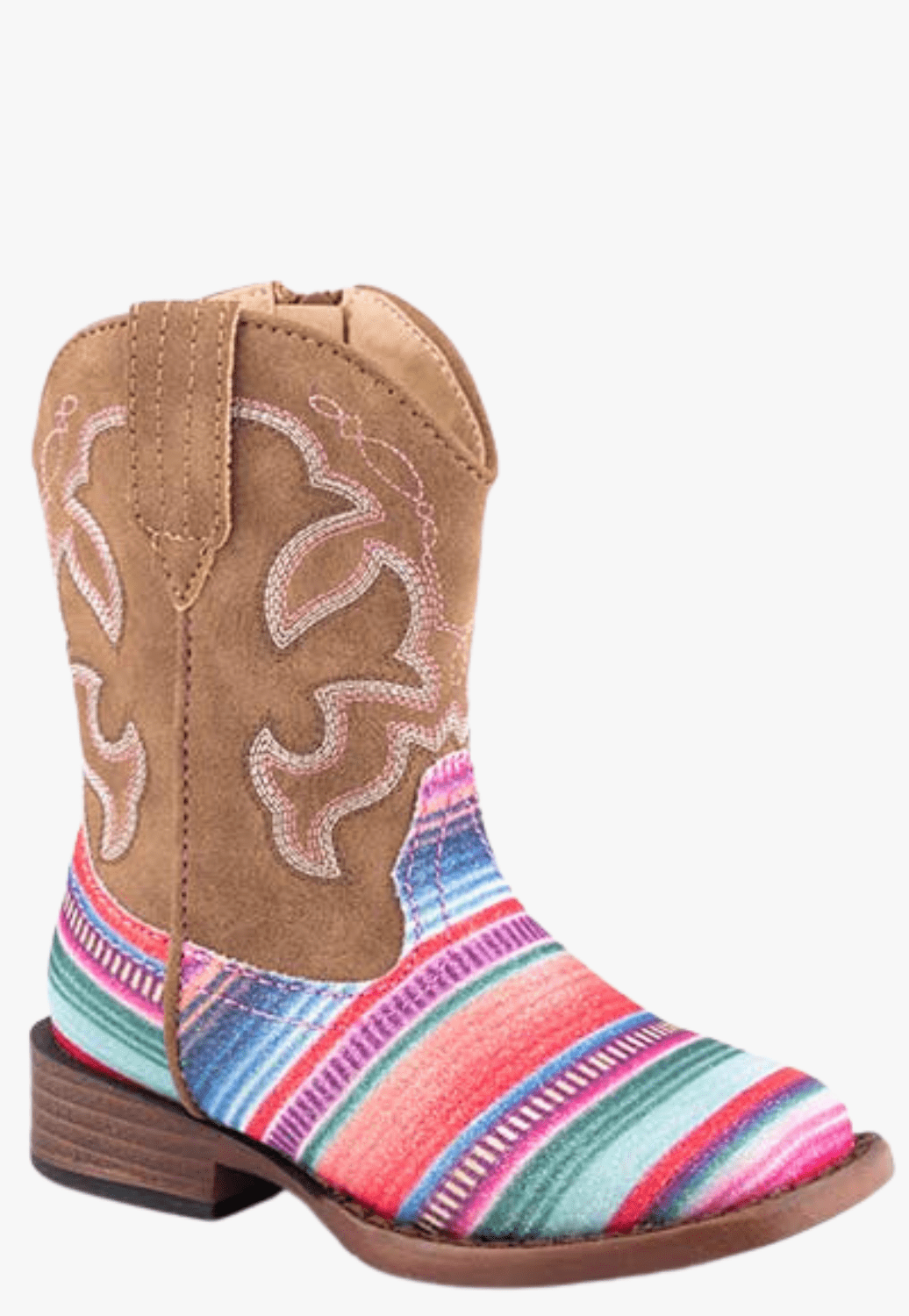 Roper FOOTWEAR - Kids Western Boots Roper Toddler Glitter Serape Boot
