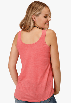Roper CLOTHING-Womens Dress Tops / Shirts Roper Womens Five Star Collection Sleeveless Top