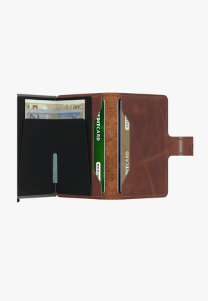 Secrid ACCESSORIES-Mens Wallets Vintage Brown Secrid Mini Wallet