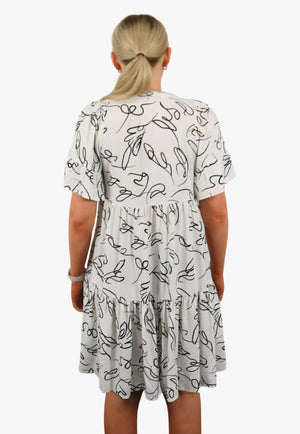 Shareen Collections CLOTHING-Womens Dresses Shareen Collections Printed Mini Dress