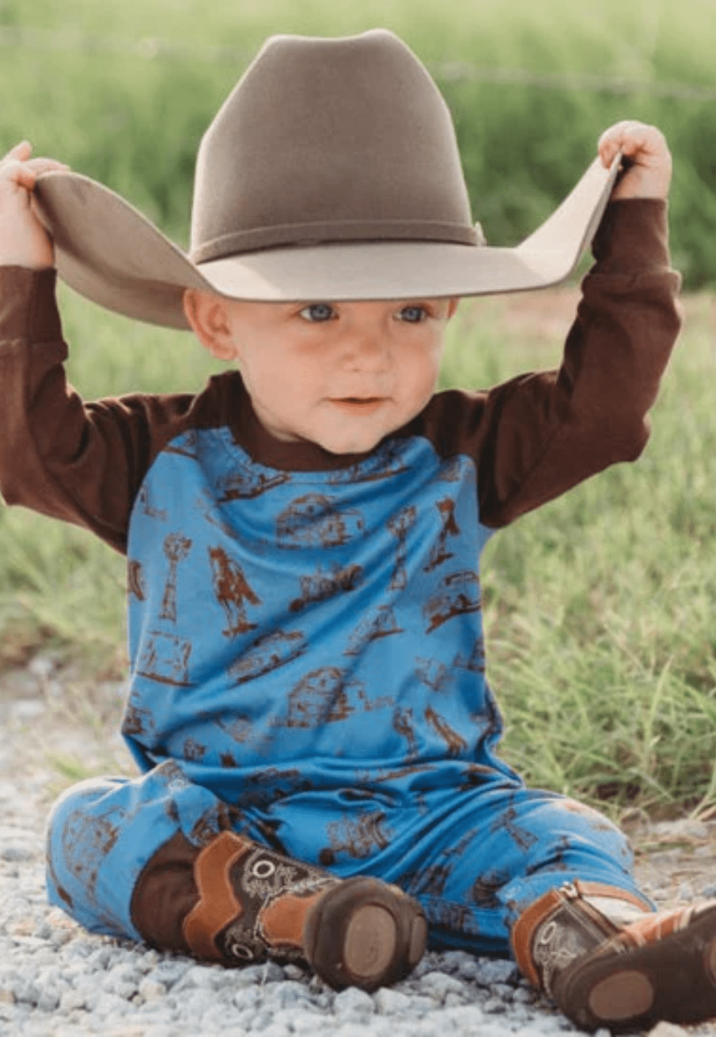 Shea Baby CLOTHING-Infants Shea Baby Farm Romper