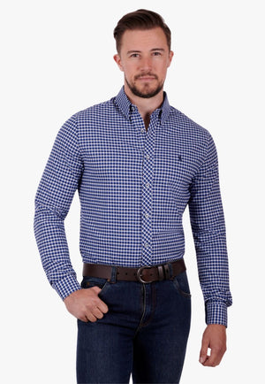 Thomas Cook CLOTHING-Mens Long Sleeve Shirts Thomas Cook Mens Watson Tailored Long Sleeve Shirt