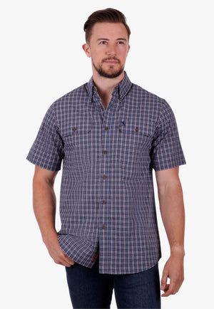 Thomas Cook CLOTHING-Mens Short Sleeve Shirts Thomas Cook Mens Woodford Short Sleeve Shirt