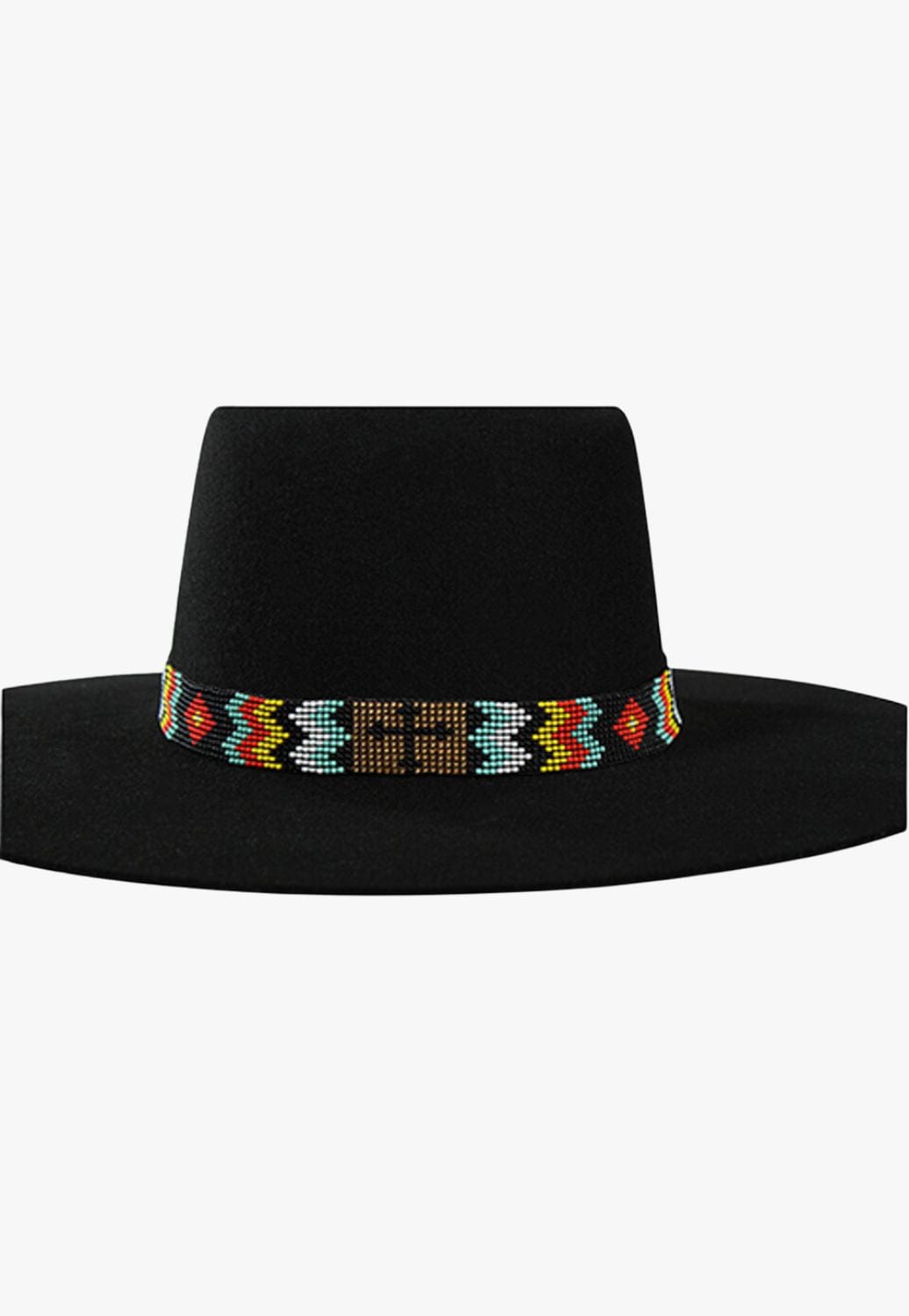 Twister ACCESSORIES-Hat Bands Multi Twister Beaded Cross Hatband
