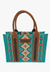 Wrangler ACCESSORIES-Handbags Turquoise/Tan Wrangler Southwest Crossbody Bag