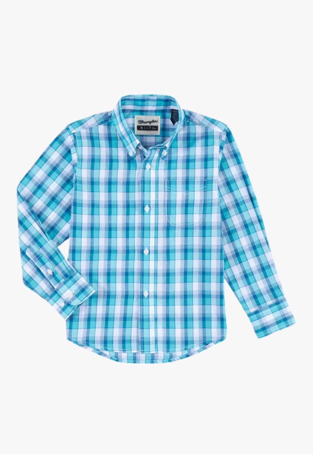 Wrangler CLOTHING-Boys Long Sleeve Shirts Wrangler Boys Riata Long Sleeve Shirts