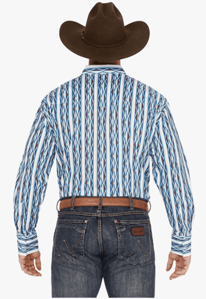 Wrangler CLOTHING-Mens Long Sleeve Shirts Wrangler Mens Checotah Long Sleeve Shirt