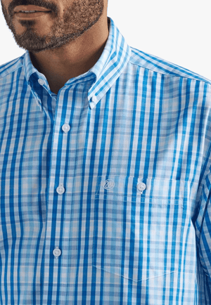 Wrangler CLOTHING-Mens Long Sleeve Shirts Wrangler Mens Classic Long Sleeve Shirt