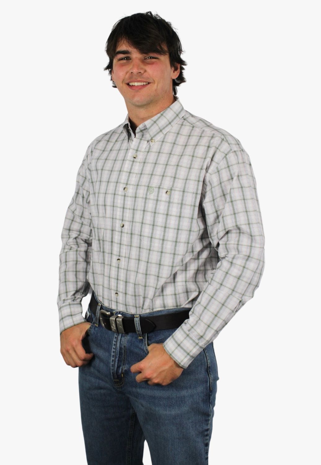 Wrangler CLOTHING-Mens Long Sleeve Shirts Wrangler Mens George Strait Collection Long Sleeve Shirt