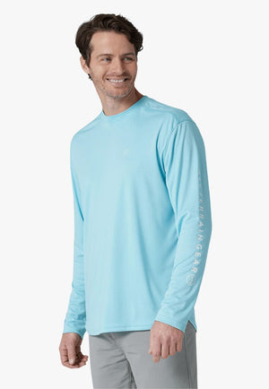 Wrangler CLOTHING-Mens Long Sleeve Shirts Wrangler Mens Performace Long Sleeve Sun Shirt
