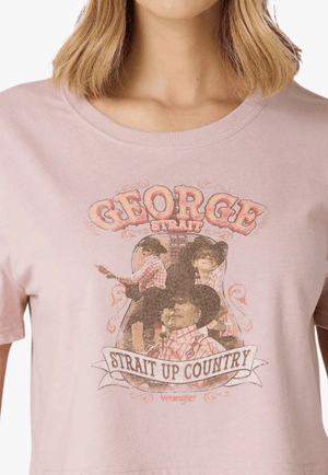 Wrangler CLOTHING-WomensT-Shirts Wrangler Womens Boyfriend Fit Cropped T-Shirt