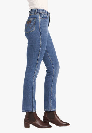 Wrangler CLOTHING-Womens Jeans Wrangler Womens Classics Mid Waist Straight Jean