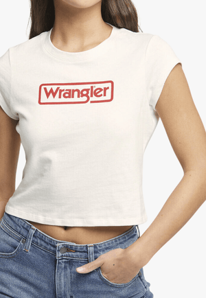 Wrangler CLOTHING-WomensT-Shirts Wrangler Womens Fitted Vintage T-Shirt