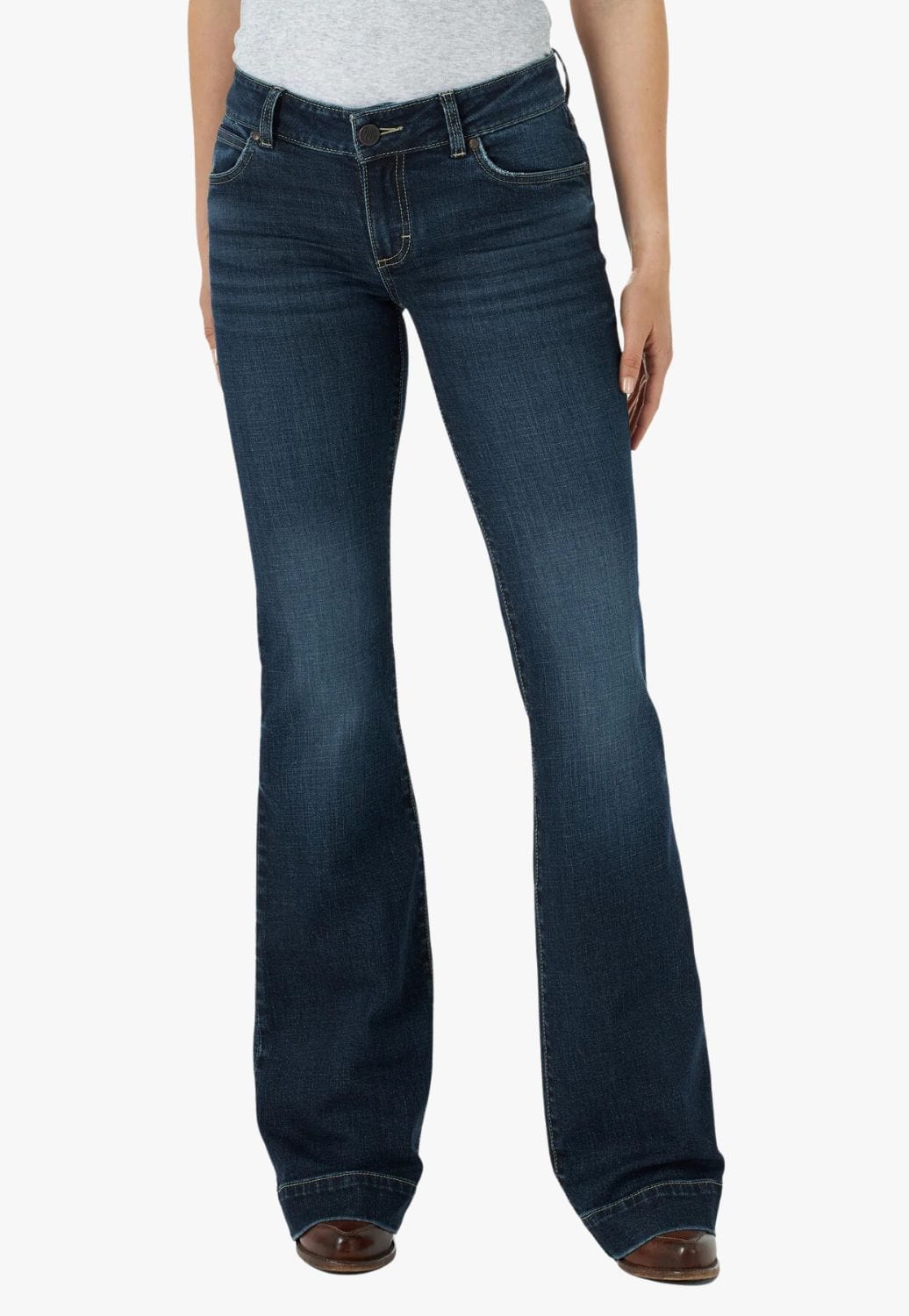 Wrangler CLOTHING-Womens Jeans Wrangler Womens Mae Mid Rise Trouser Jean