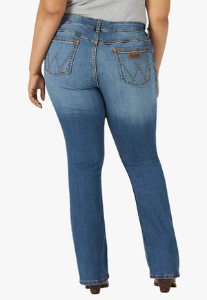 Wrangler CLOTHING-Womens Jeans Wrangler Womens Mid-Rise Mae Bootcut Jean