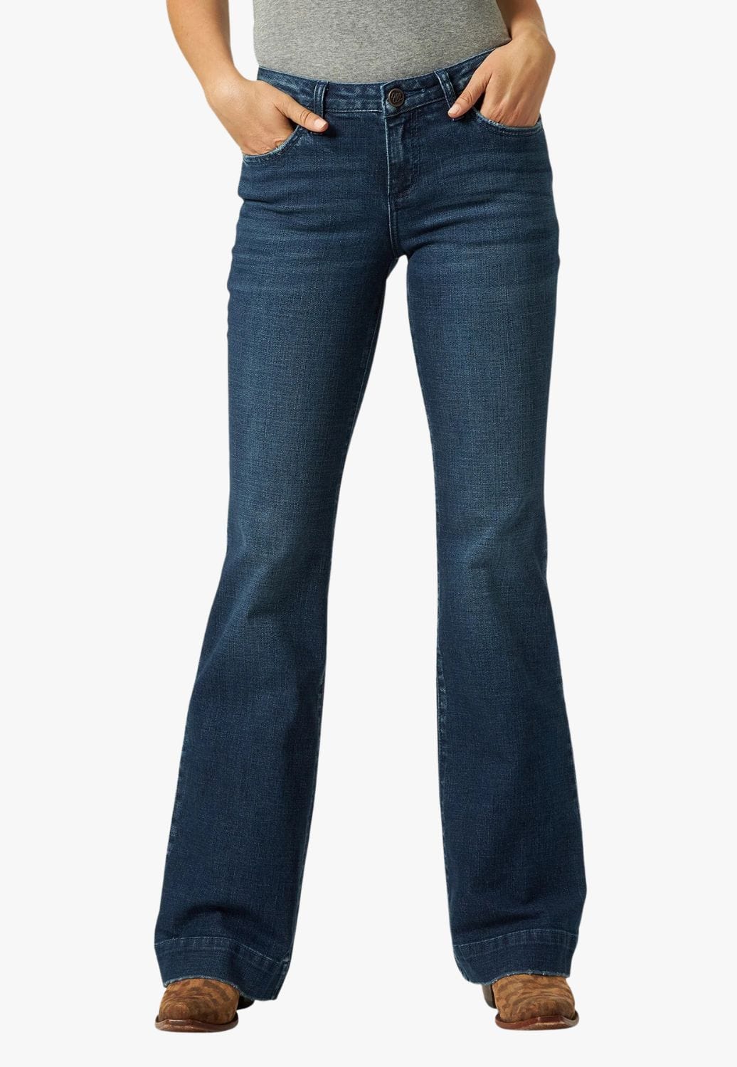 Wrangler CLOTHING-Womens Jeans Wrangler Womens Retro Wide Leg Trouser Jean