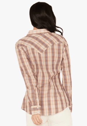 Wrangler CLOTHING-Womens Long Sleeve Shirts Wrangler Womens Western Snap Long Sleeve Shirt