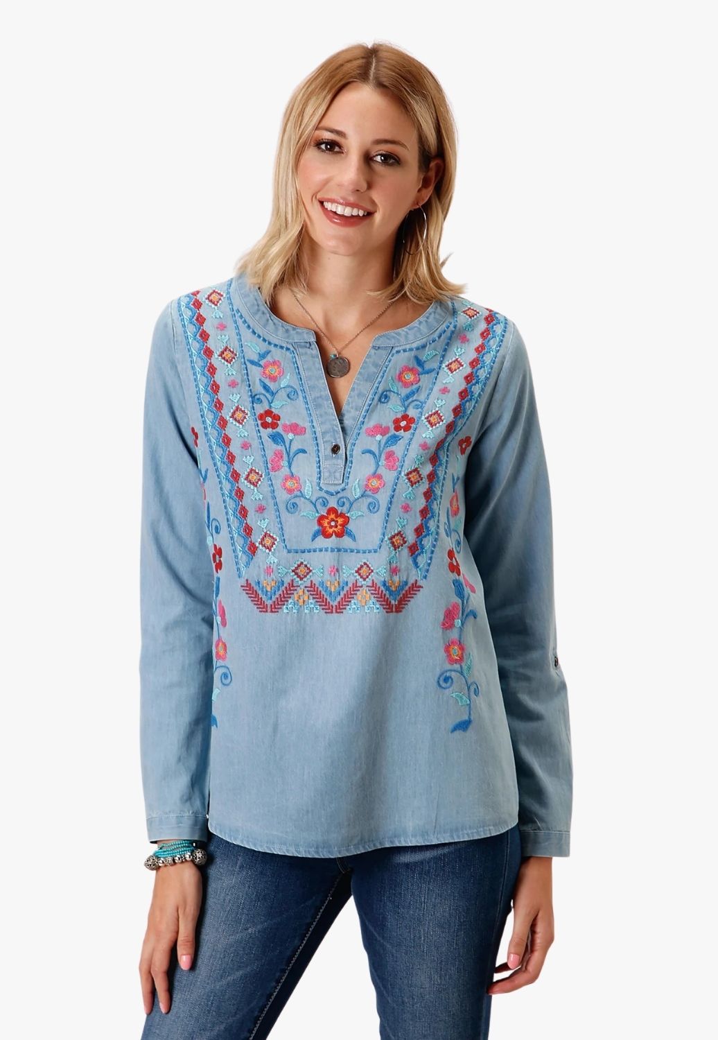 Roper Womens Studio West Collection Blouse