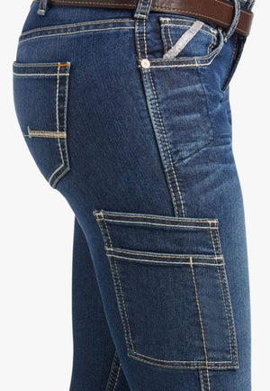 Ariat CLOTHING-Womens Jeans 27L / Riviter Nightride Ariat Womens Rebar Jean