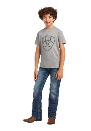 Ariat CLOTHING-Boys T-Shirts Ariat Boys Rope Shield T-Shirt
