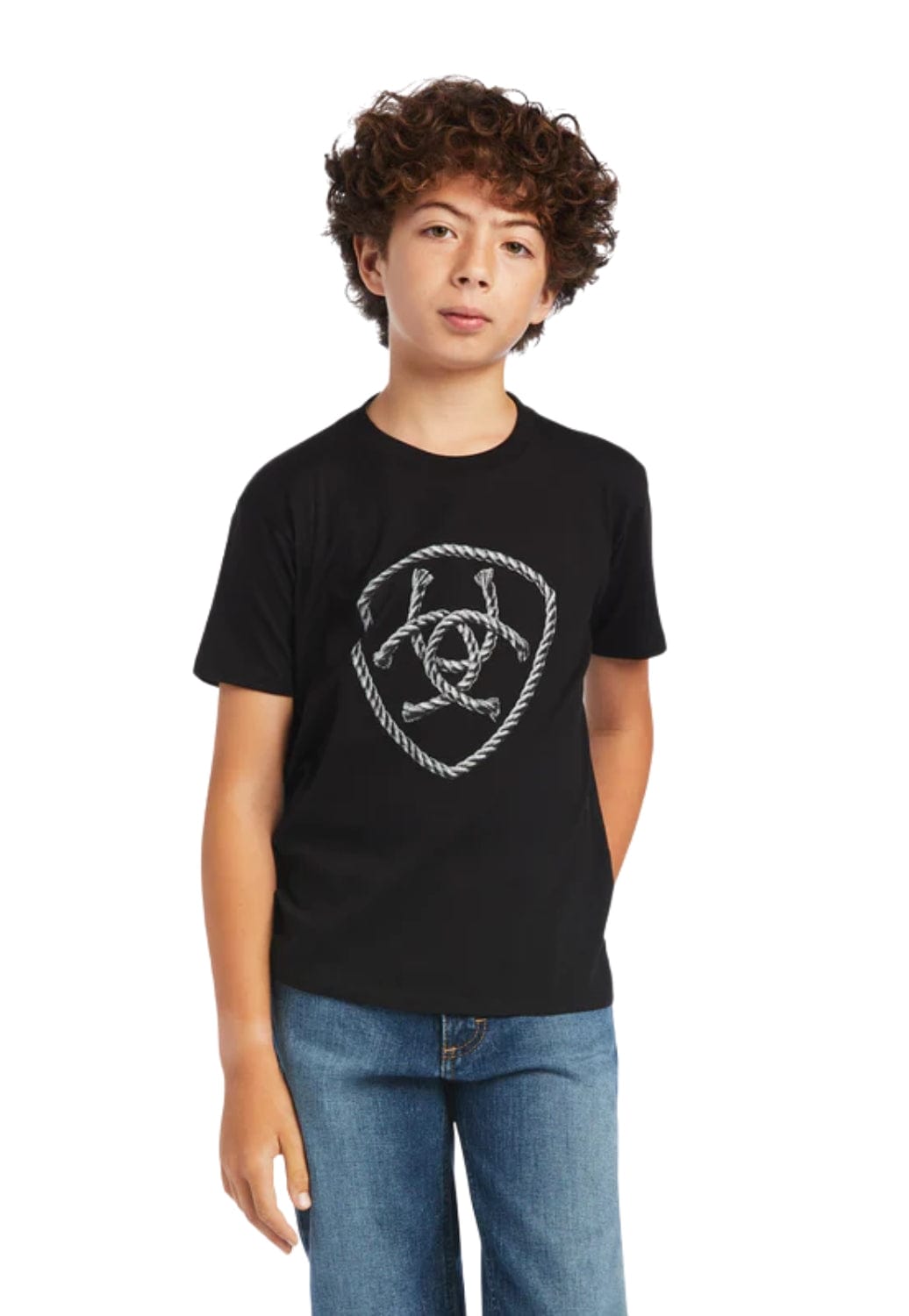Ariat CLOTHING-Boys T-Shirts Ariat Boys Rope Shield T-Shirt