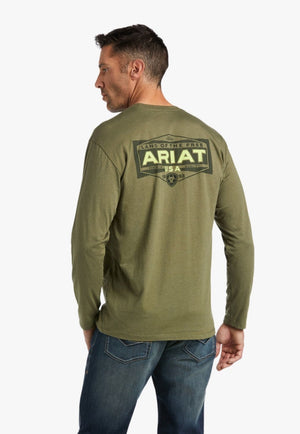 Ariat CLOTHING-MensT-Shirts Ariat Mens Ariat Land Longsleeve T-Shirt