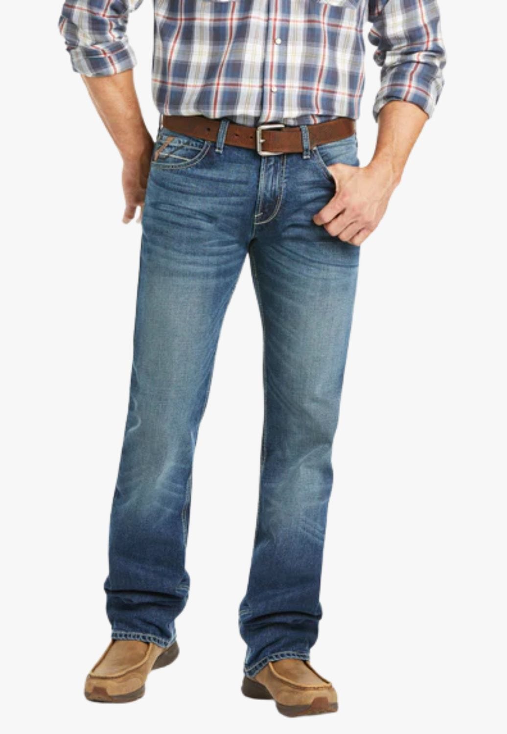 Ariat CLOTHING-Mens Jeans Ariat Mens M7 Percell Straight Leg Jean