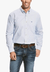 Ariat CLOTHING-Mens Long Sleeve Shirts Ariat Mens Mini Stripe Long Sleeve Shirt
