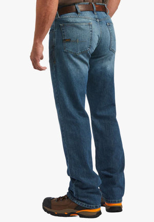 Ariat CLOTHING-Mens Jeans Ariat Mens Rebar M5 DuraStretch Straight Jean