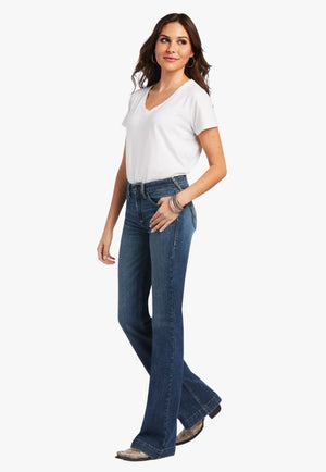 Ariat CLOTHING-Womens Jeans Ariat Womens Daphne Slim High Rise Trouser Jean